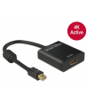 Delock Adapter mini Displayport 1.2 (M) > HDMI (F) 4K aktywne czarny - nr 2