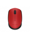 Logitech Wireless Mouse M171, Czerwona - nr 1
