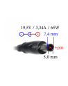 AKYGA ZASILACZ DO NOTEBOOKA DELL 19.5V 3.34A 65W 7.4*0.6 PIN AK-ND-05 - nr 11