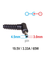 AKYGA ZASILACZ DO NOTEBOOKA HP 19.5V 3.33A 65W 4.5*3.0 PIN AK-ND-25 - nr 19