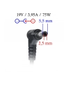 AKYGA ZASILACZ DO NOTEBOOKA TOSHIBA 19V 3.95A 75W 5.5*2.5 AK-ND-02 - nr 2