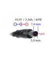 AKYGA ZASILACZ DO NOTEBOOKA DELL 19.5V 3.34A 65W 7.4*0.6 PIN AK-ND-05 - nr 2
