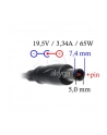 AKYGA ZASILACZ DO NOTEBOOKA DELL 19.5V 3.34A 65W 7.4*0.6 PIN AK-ND-05 - nr 30