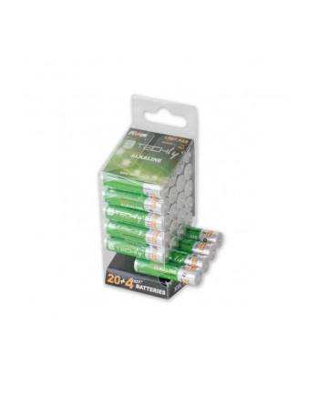 Techly Baterie alkaliczne 1.5V AAA LR03 24 sztuki