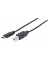 Manhattan Kabel USB 2.0, typ-C / typ-B M/M 1m czarny - nr 9