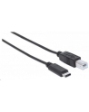 Manhattan Kabel USB 2.0, typ-C / typ-B M/M 1m czarny - nr 10