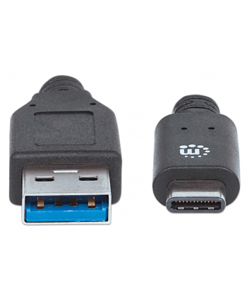 Manhattan Kabel USB 3.1 Gen2, typ-C / typ-A M/M 1m czarny