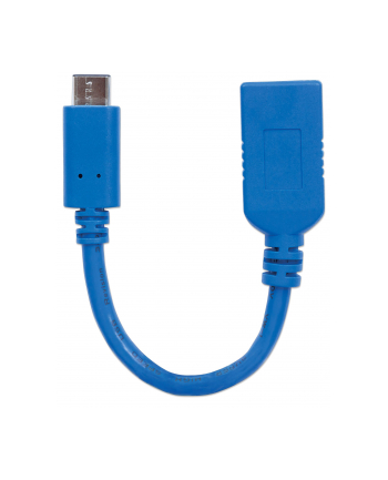 Manhattan Kabel USB 3.1 Gen1, typ-C / typ-A M/Ż 15cm niebieski