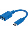 Manhattan Kabel USB 3.1 Gen1, typ-C / typ-A M/Ż 15cm niebieski - nr 21