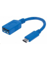 Manhattan Kabel USB 3.1 Gen1, typ-C / typ-A M/Ż 15cm niebieski - nr 4
