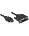 Manhattan Kabel monitorowy HDMI-DVI-D 24+1 M/M 3m czarny - nr 12