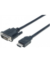 Manhattan Kabel monitorowy HDMI-DVI-D 24+1 M/M 3m czarny - nr 19