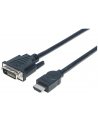 Manhattan Kabel monitorowy HDMI-DVI-D 24+1 M/M 3m czarny - nr 26