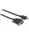 Manhattan Kabel monitorowy HDMI-DVI-D 24+1 M/M 3m czarny - nr 6