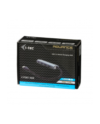 iTec i-tec USB 3.0 Metal Charging HUB 4 port z zasilaczem, 4 porty ładujące USB 3.0