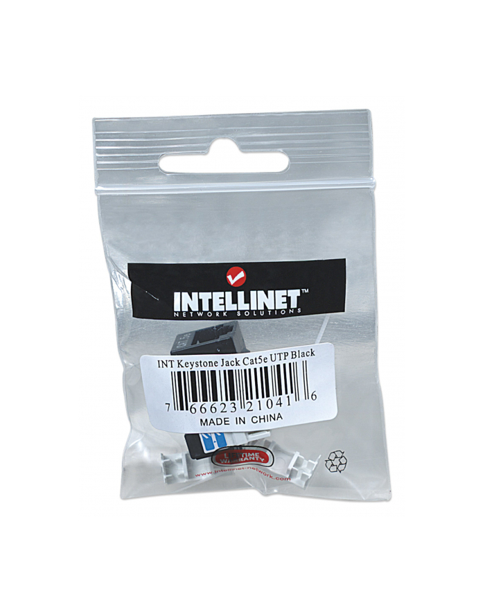 Intellinet Network Solutions Intellinet Moduł Keystone Cat5e UTP RJ45 zaciskany czarny główny