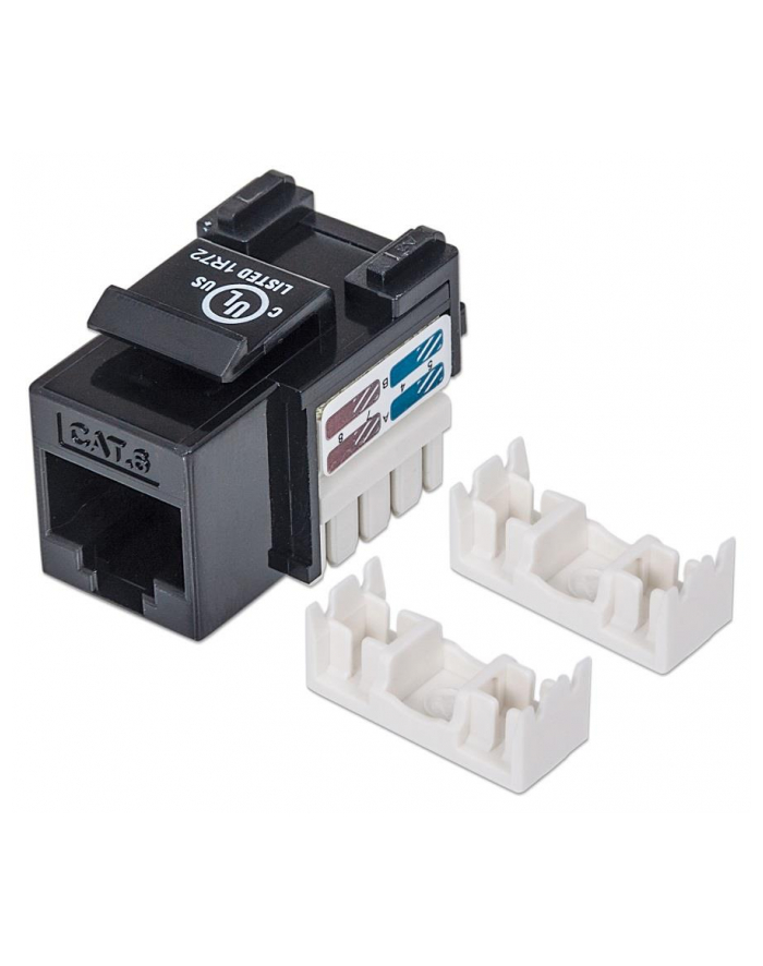 Intellinet Network Solutions Intellinet Moduł Keystone Cat6 UTP RJ45 zaciskany czarny główny