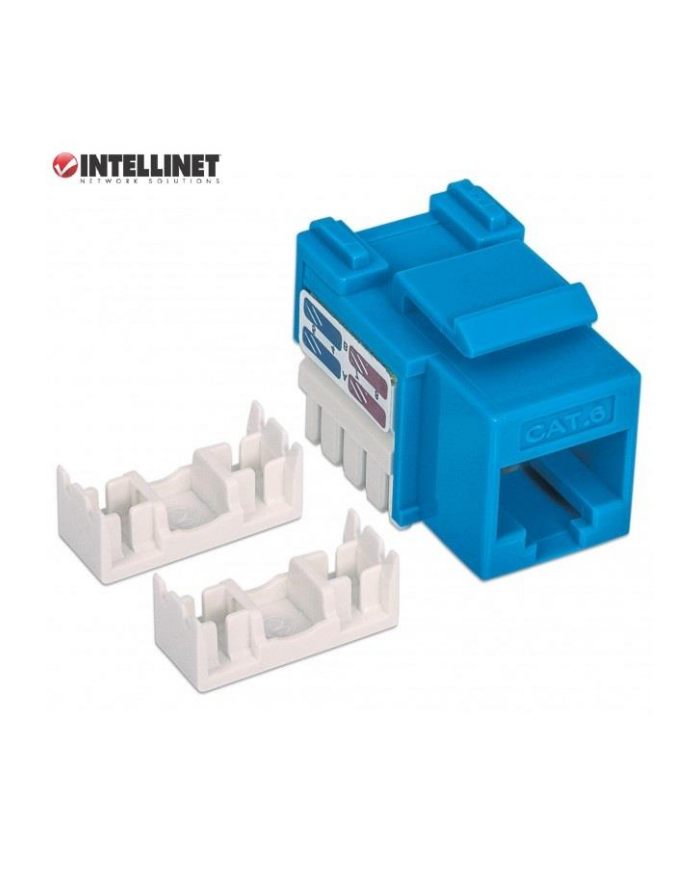 Intellinet Network Solutions Intellinet Moduł Keystone Cat6 UTP RJ45 zaciskany niebieski główny