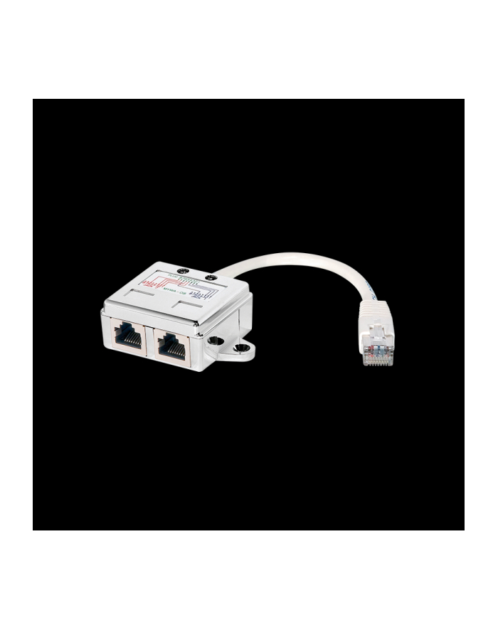 LOGILINK- Adapter T 1:1 RJ45 plug->2 x RJ45 jack, port doppler główny