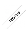 Taśma Brother 12mm BLACK ON CLEAR (4m) - nr 20