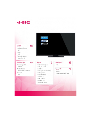 Telewizor Hitachi 49HBT62