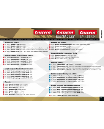 Carrera Evolution 6 krzywych 30 na podwyższeniu do Evo i 132 - 20020575