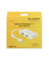 Delock Adapter miniDisplayport 1.1 męski > VGA / HDMI / DVI żeński pasywne biały - nr 10