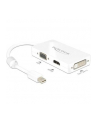 Delock Adapter miniDisplayport 1.1 męski > VGA / HDMI / DVI żeński pasywne biały - nr 15