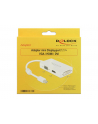 Delock Adapter miniDisplayport 1.1 męski > VGA / HDMI / DVI żeński pasywne biały - nr 20