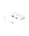 Delock Adapter miniDisplayport 1.1 męski > VGA / HDMI / DVI żeński pasywne biały - nr 23