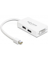 Delock Adapter miniDisplayport 1.1 męski > VGA / HDMI / DVI żeński pasywne biały - nr 28