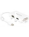 Delock Adapter miniDisplayport 1.1 męski > VGA / HDMI / DVI żeński pasywne biały - nr 4