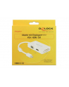 Delock Adapter miniDisplayport 1.1 męski > VGA / HDMI / DVI żeński pasywne biały - nr 6