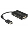 Delock Adapter Displayport 1.1 męski > VGA / HDMI / DVI żeńskie pasywne czarny - nr 13