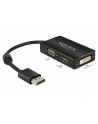 Delock Adapter Displayport 1.1 męski > VGA / HDMI / DVI żeńskie pasywne czarny - nr 15