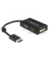 Delock Adapter Displayport 1.1 męski > VGA / HDMI / DVI żeńskie pasywne czarny - nr 4