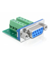 Delock Adapter Sub-D 9 pin żeński > Terminal block 10 pin - nr 6