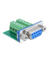 Delock Adapter Sub-D 9 pin żeński > Terminal block 10 pin - nr 17