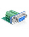 Delock Adapter Sub-D 9 pin żeński > Terminal block 10 pin - nr 2