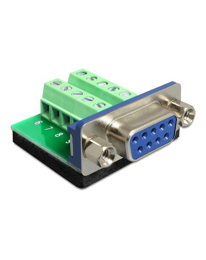 Delock Adapter Sub-D 9 pin żeński > Terminal block 10 pin główny