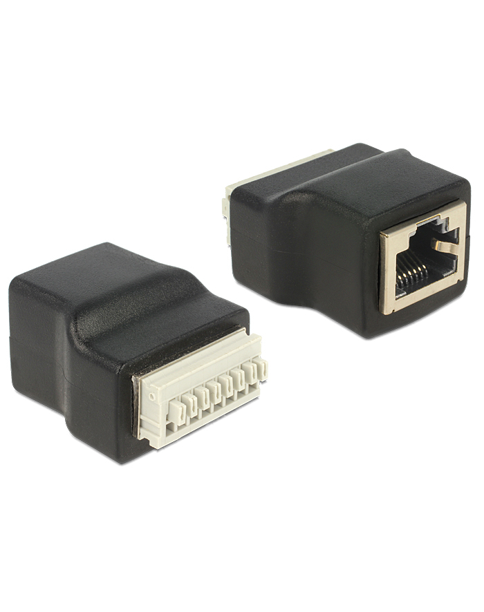 Delock Adapter RJ45 żeński > Terminal Block (push button) 8 pin główny