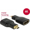 Delock adapter HDMI Micro-D(M)->HDMI(F) High Speed HDMI Ethernet 4k - nr 10