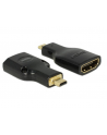 Delock adapter HDMI Micro-D(M)->HDMI(F) High Speed HDMI Ethernet 4k - nr 12