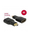 Delock adapter HDMI Micro-D(M)->HDMI(F) High Speed HDMI Ethernet 4k - nr 8