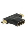 Delock adapter HDMI mini-C(M) + HDMI Micro-D(M)->HDMI(F) 4k High Speed Ethernet - nr 4