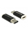 Delock Adapter USB 2.0 Micro-B z żeński (host)>USB Type-C™ 2.0 męski(urządzenie) - nr 1