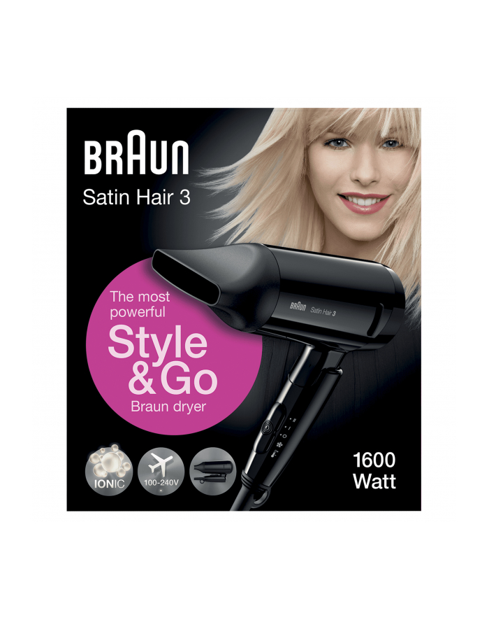 Braun Suszarka do włosów HD 350 Styl&Go black - Satin Hair 7 główny