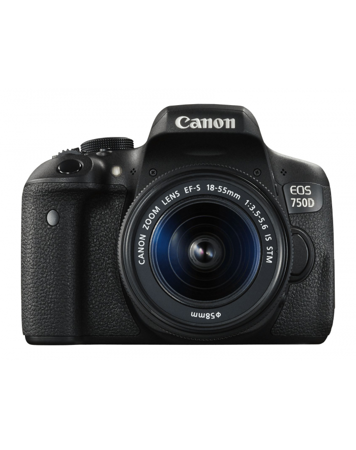 Canon EOS 750D Kit czarny + obiektyw CANON 18-55 STM główny