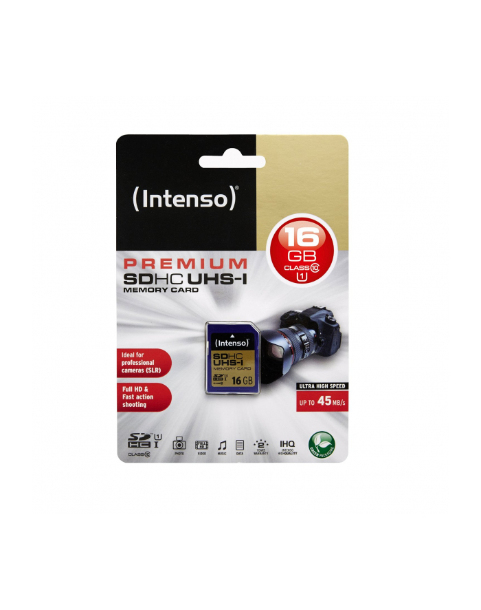 Intenso SD 16GB 10/45 Secure Digital UHS-I główny