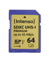 Intenso SD 64GB 10/45 Secure Digital UHS-I - nr 17